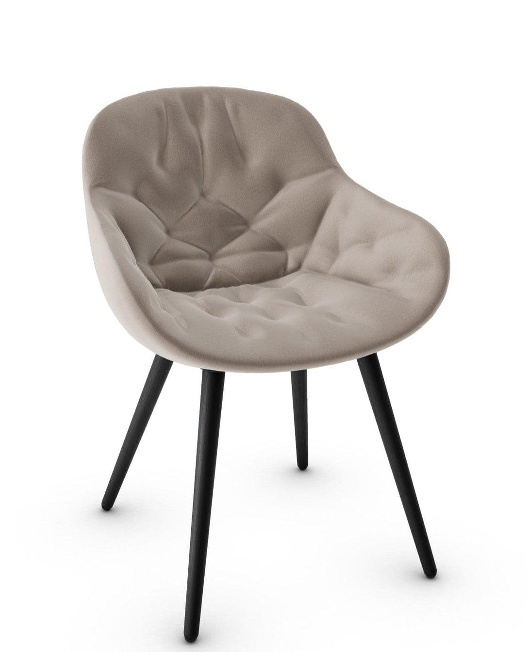 Calligaris stoel - Igloo (gewatteerde fauteuil, CS1841) met omhullende schaal en gewatteerde details-30