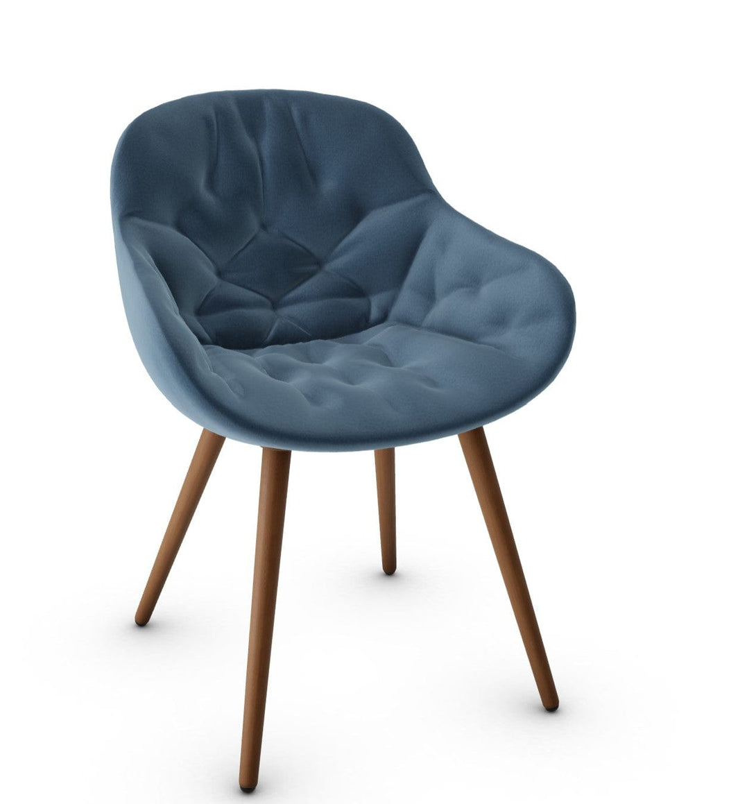 Chaise Calligaris - Igloo (Fauteuil matelassé, CS1841) avec coque enveloppante et détails matelassés-14