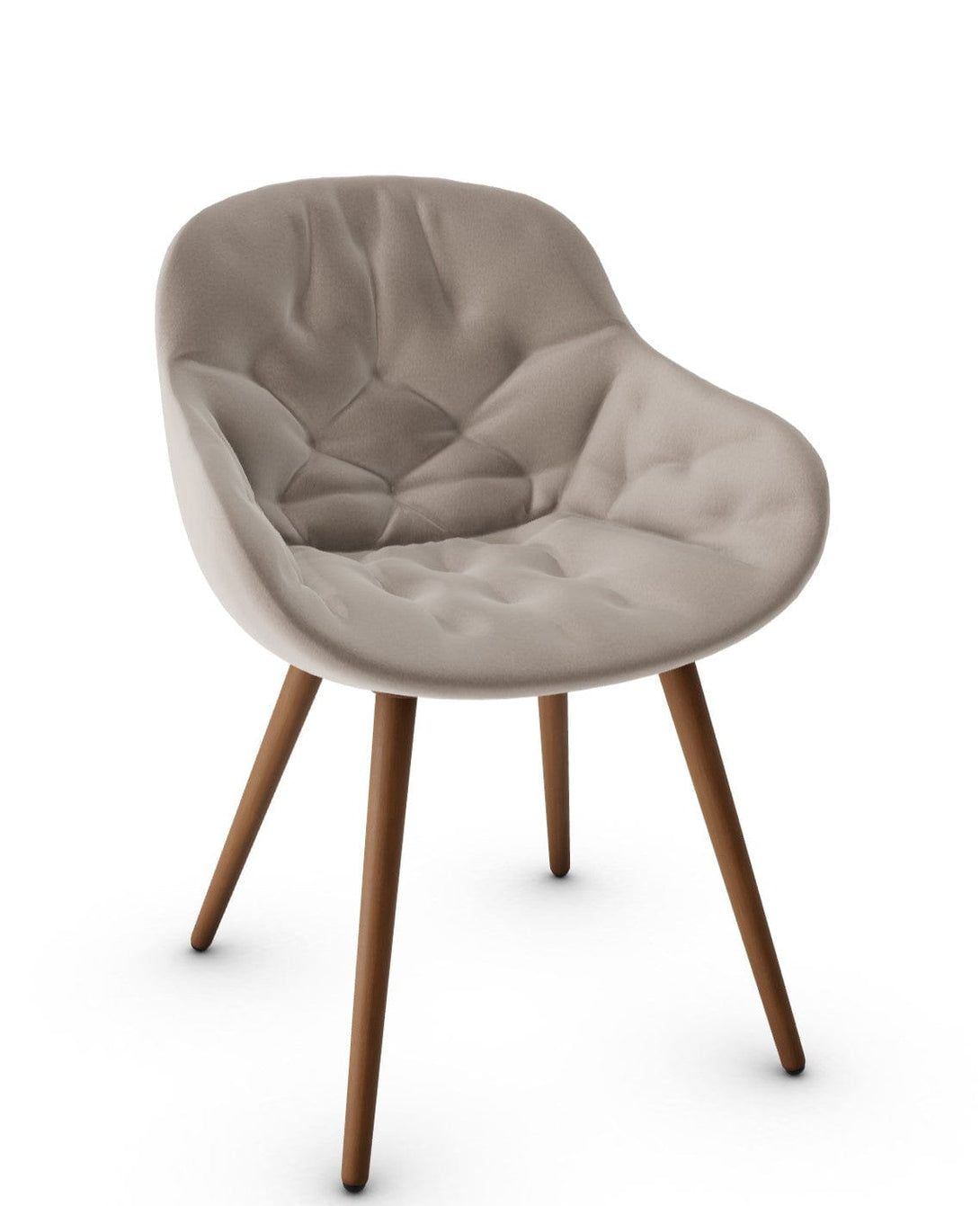 Chaise Calligaris - Igloo (Fauteuil matelassé, CS1841) avec coque enveloppante et détails matelassés-12