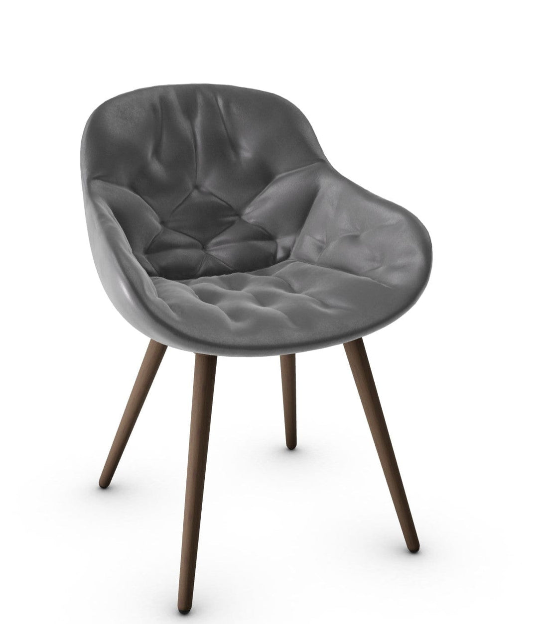 Calligaris stoel - Igloo (gewatteerde fauteuil, CS1841) met omhullende schaal en gewatteerde details-45