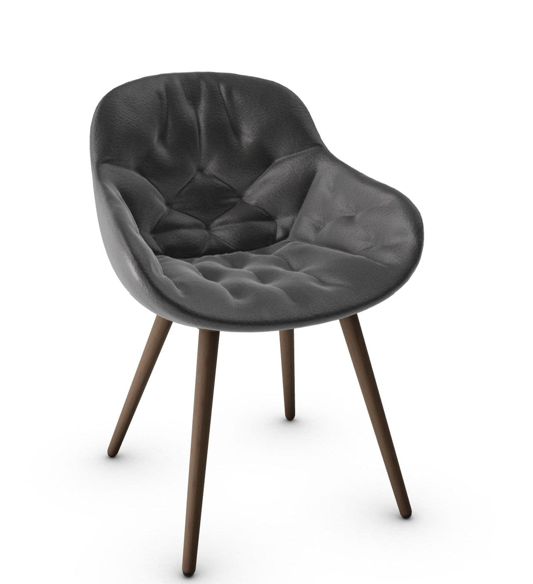 Calligaris stoel - Igloo (gewatteerde fauteuil, CS1841) met omhullende schaal en gewatteerde details-46