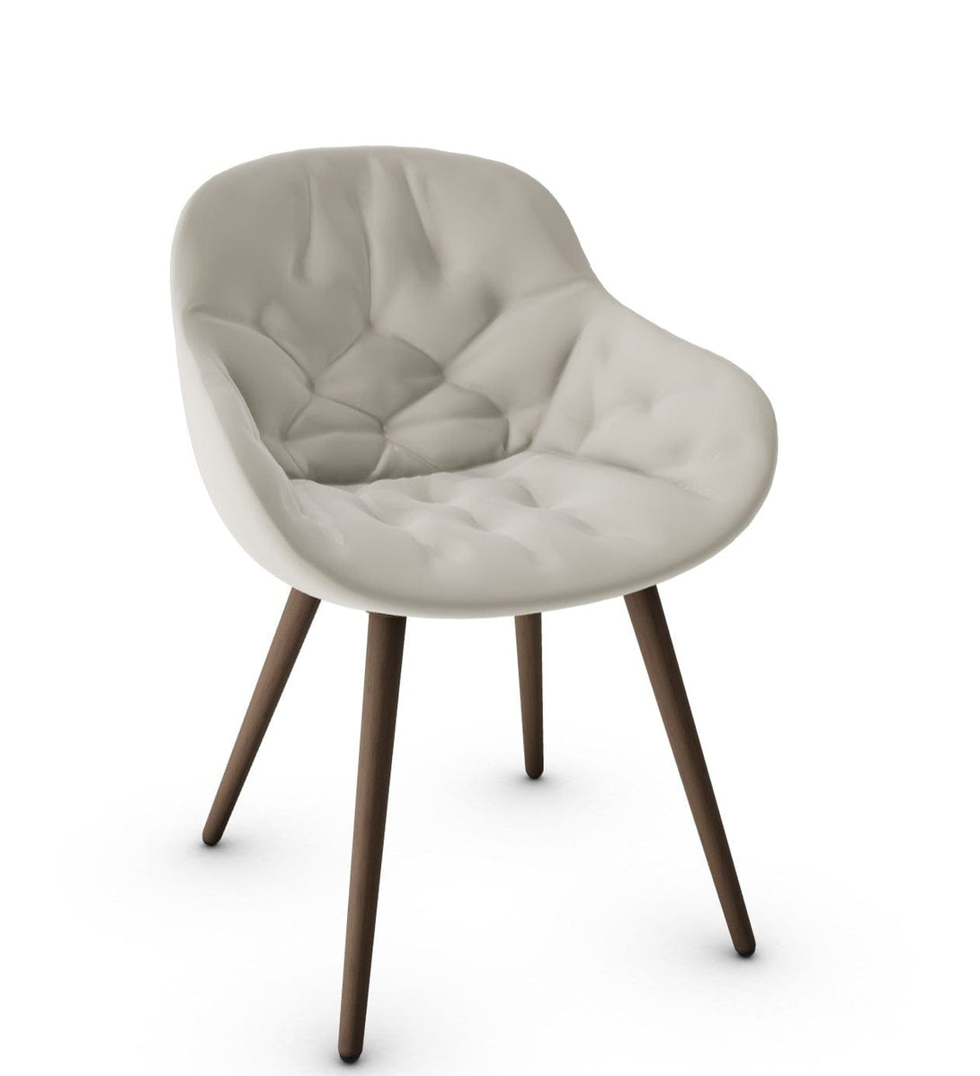 Calligaris stoel - Igloo (gewatteerde fauteuil, CS1841) met omhullende schaal en gewatteerde details-43