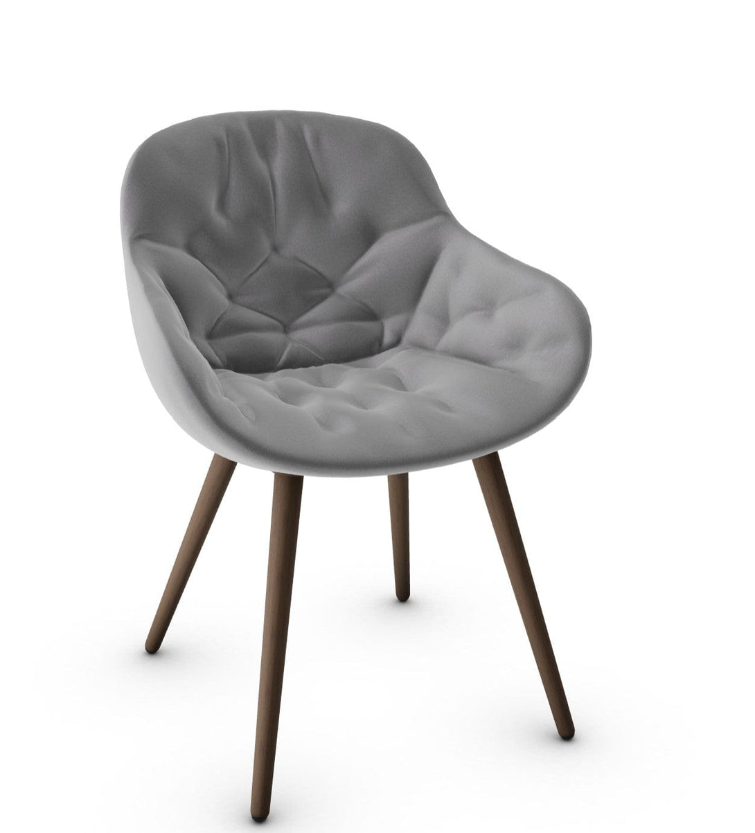 Calligaris stoel - Igloo (gewatteerde fauteuil, CS1841) met omhullende schaal en gewatteerde details-42