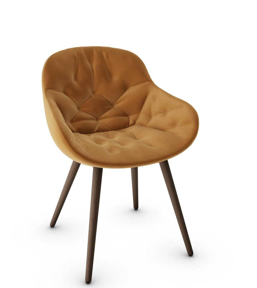 Calligaris stoel - Igloo (gewatteerde fauteuil, CS1841) met omhullende schaal en gewatteerde details-41