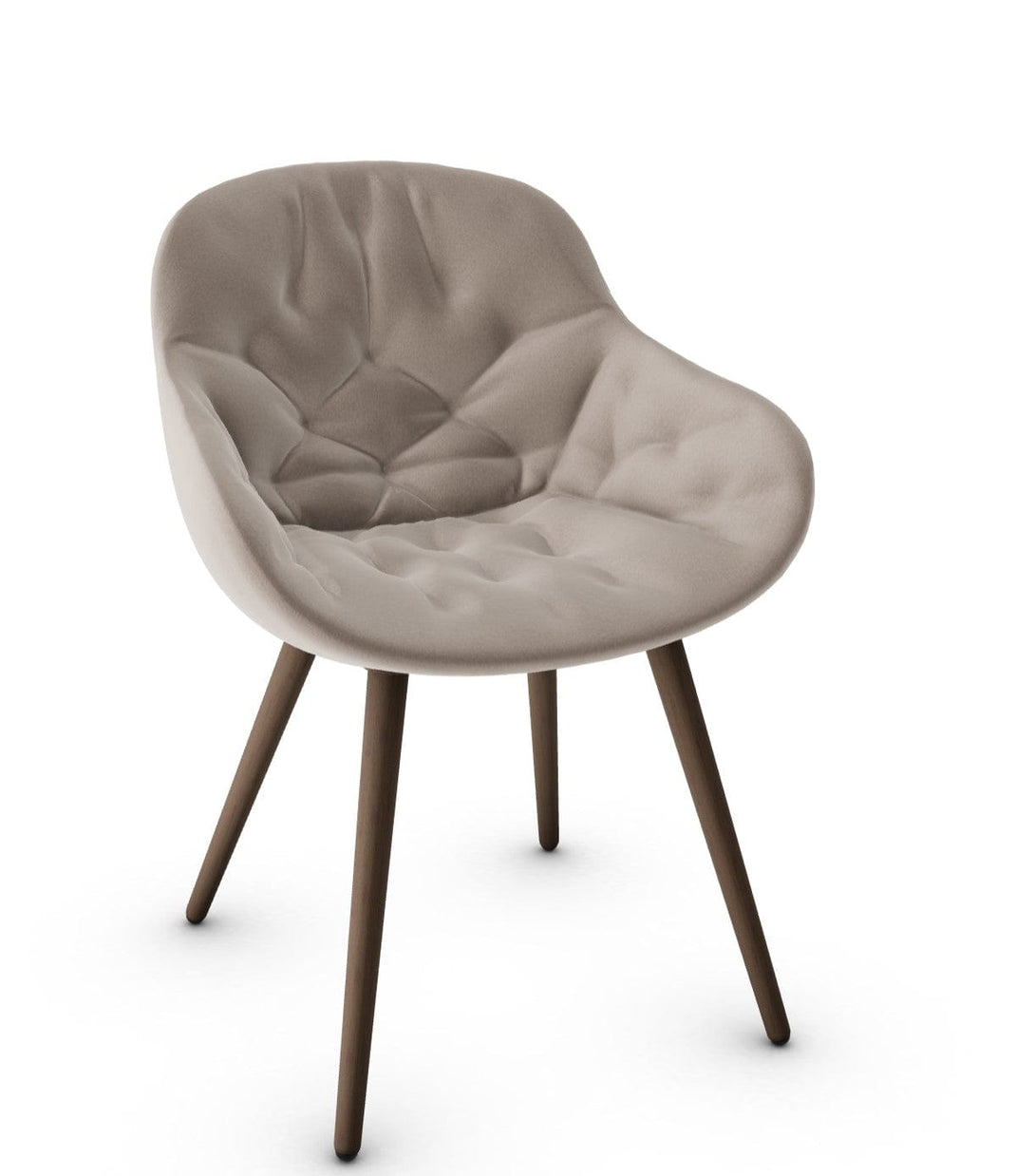 Calligaris stoel - Igloo (gewatteerde fauteuil, CS1841) met omhullende schaal en gewatteerde details-38