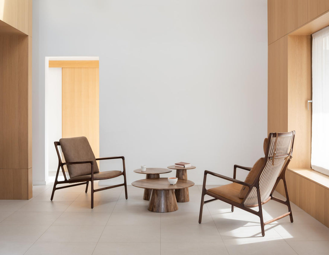 Table d’appoint Gazzda Mushroom en bois massif forme organique-35