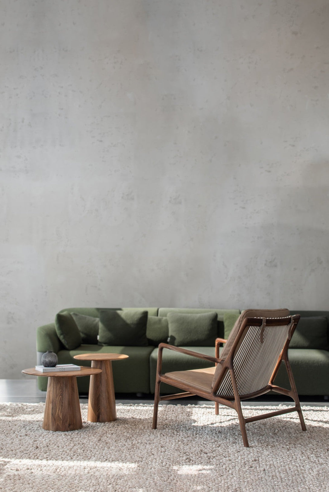 Fauteuil/Chair Gazzda Dedo Easy en chêne massif avec assise en cuir Dakar Whisky ou Stone-16