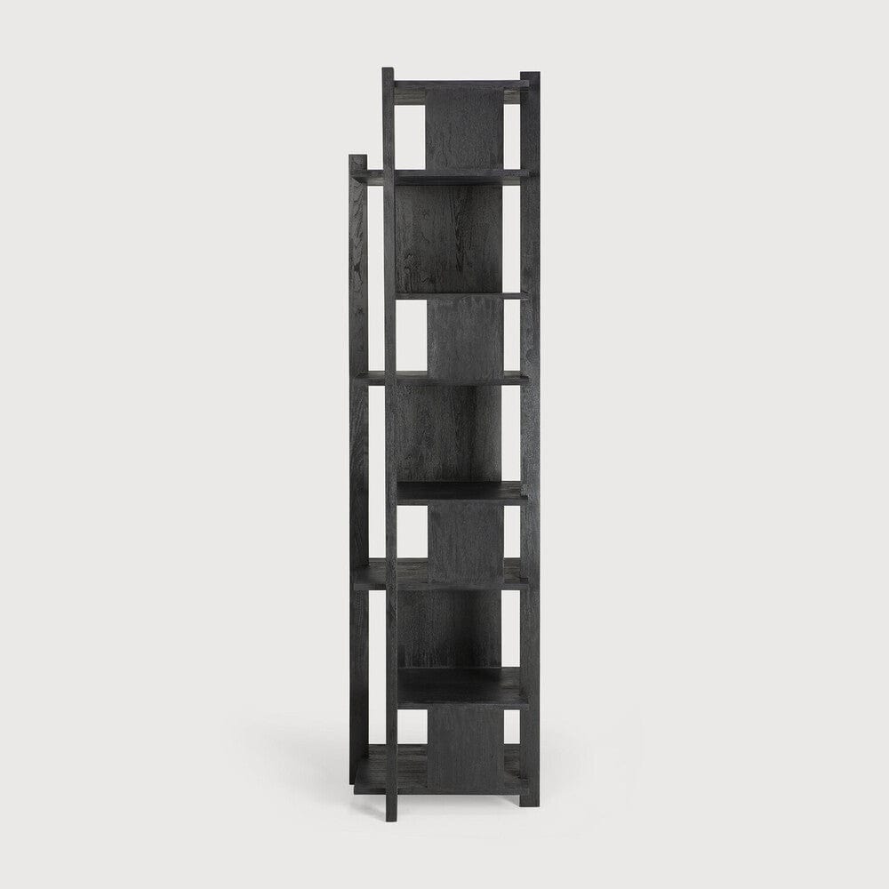 Colonne Ethnicraft Abstract, teck noir, 49x54x203 cm
