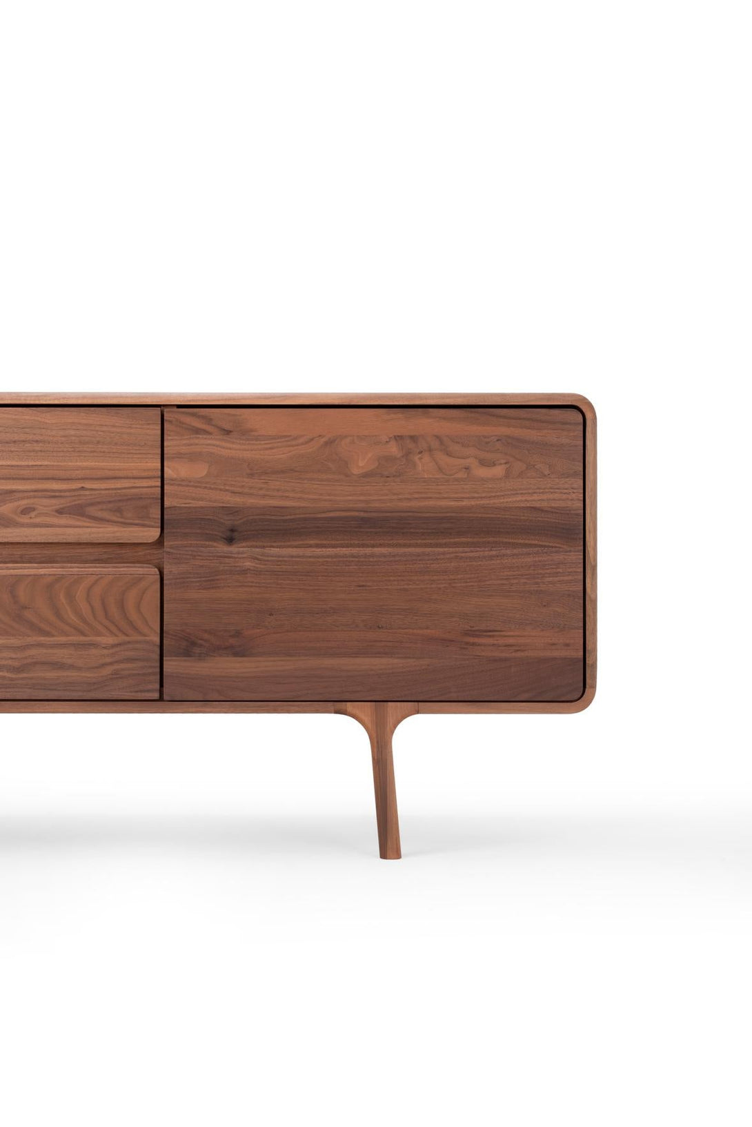 Buffet Gazzda Fawn en chêne ou noyer massif avec portes et tiroirs à fermeture douce-20