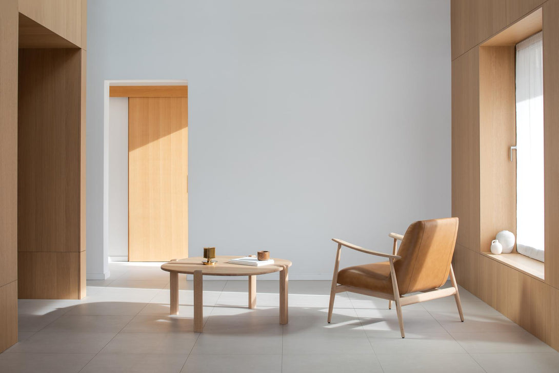 Table basse Gazzda Kulin en chêne massif huilé finition White Oil-02