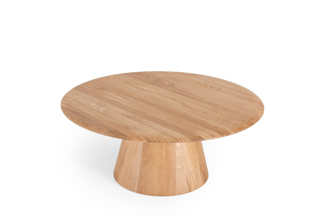 Table basse Gazzda Mushroom en bois massif forme organique-10