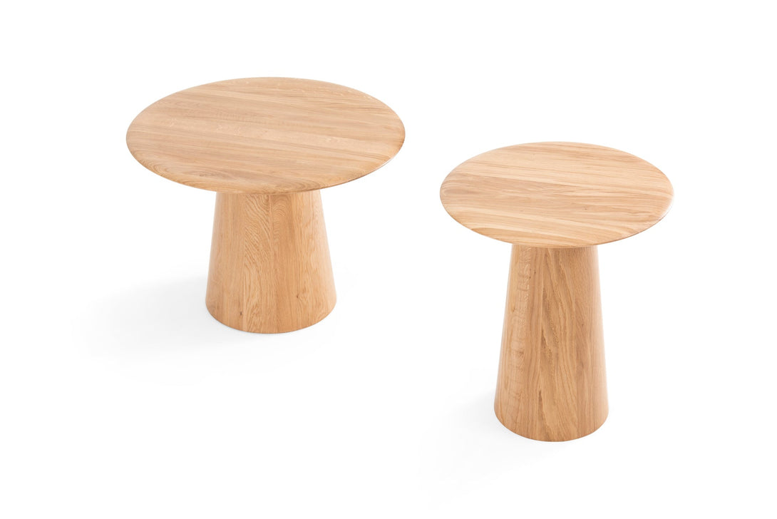 Table d’appoint Gazzda Mushroom en bois massif forme organique-15