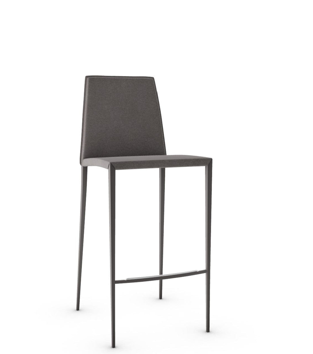 Tabouret Calligaris - Aida (Pieds en métal) CS1821 avec siège en cuir régénéré et cadre en métal-7