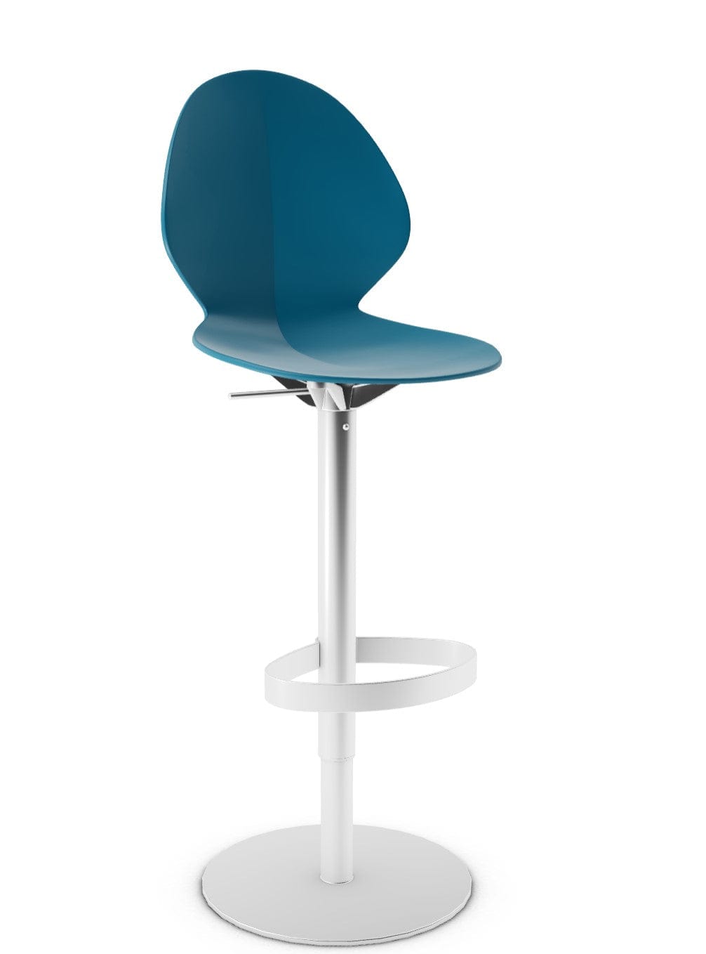 Tabouret Calligaris - Basil (Base pivotante) CS1356 avec assise en polypropylène et base en métal pivotante-7