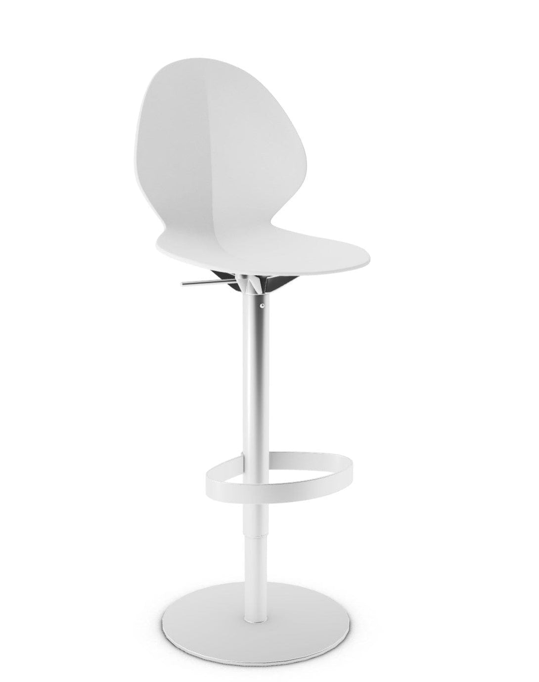 Tabouret Calligaris - Basil (Base pivotante) CS1356 avec assise en polypropylène et base en métal pivotante-10