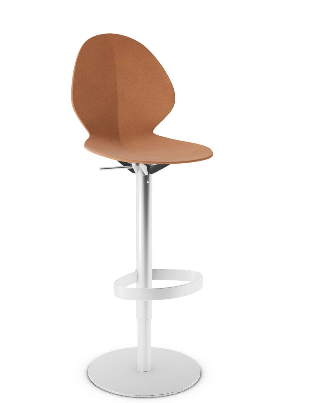 Tabouret Calligaris - Basil (Base pivotante) CS1356 avec assise en polypropylène et base en métal pivotante-12