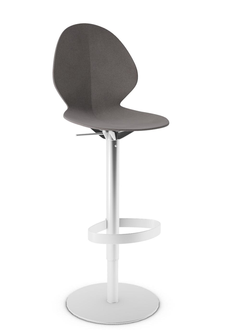 Tabouret Calligaris - Basil (Base pivotante) CS1356 avec assise en polypropylène et base en métal pivotante-11