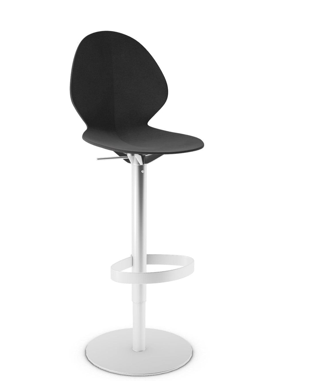 Tabouret Calligaris - Basil (Base pivotante) CS1356 avec assise en polypropylène et base en métal pivotante-13