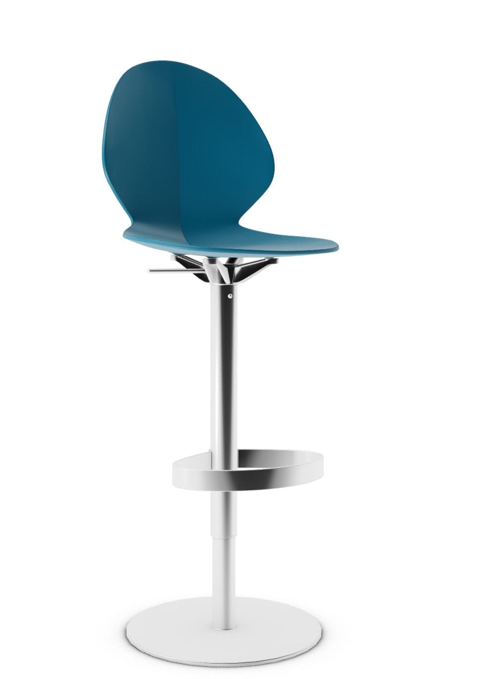 Tabouret Calligaris - Basil (Base pivotante) CS1356 avec assise en polypropylène et base en métal pivotante-18