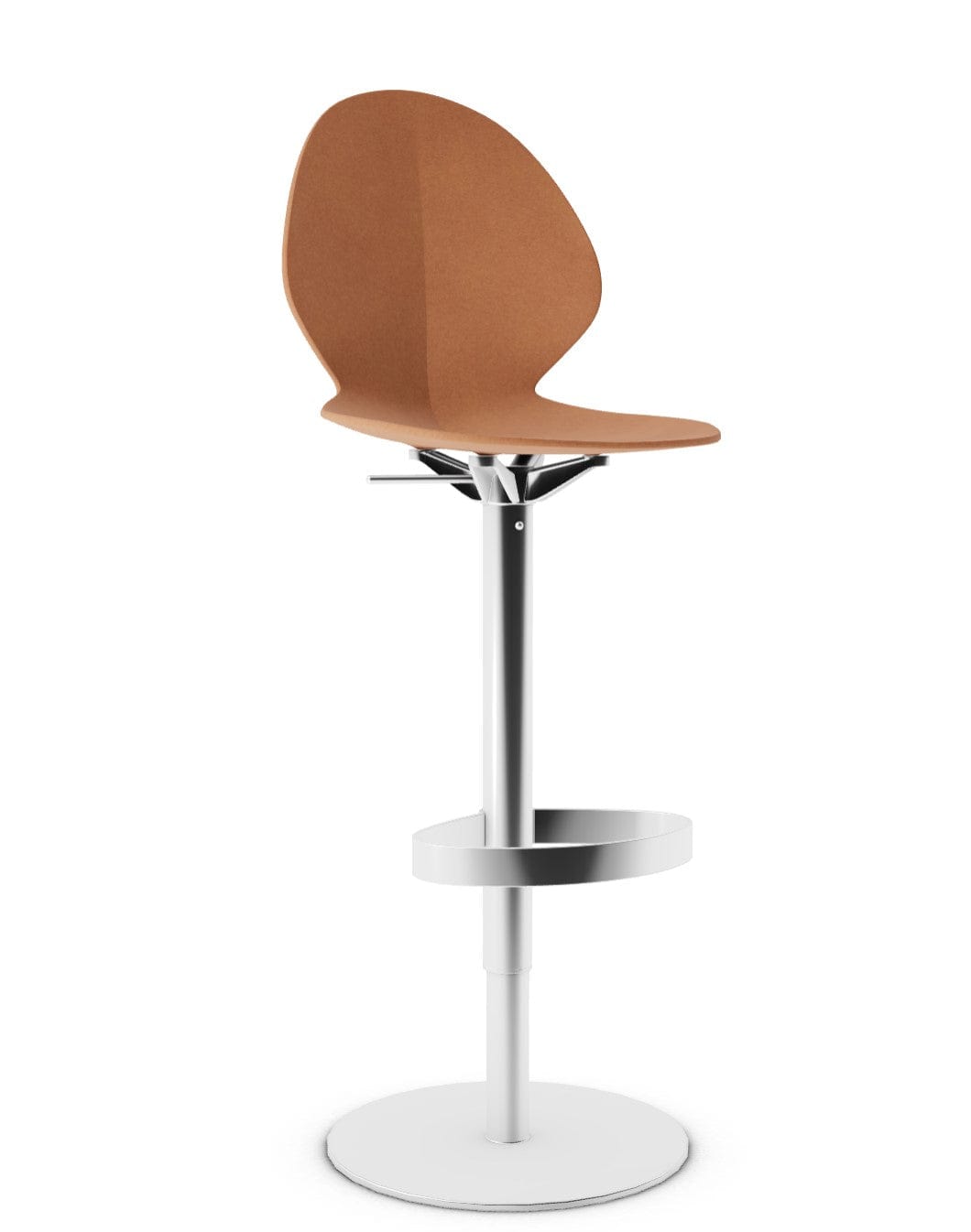 Tabouret Calligaris - Basil (Base pivotante) CS1356 avec assise en polypropylène et base en métal pivotante-23