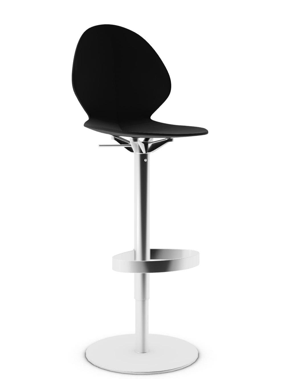 Tabouret Calligaris - Basil (Base pivotante) CS1356 avec assise en polypropylène et base en métal pivotante-20