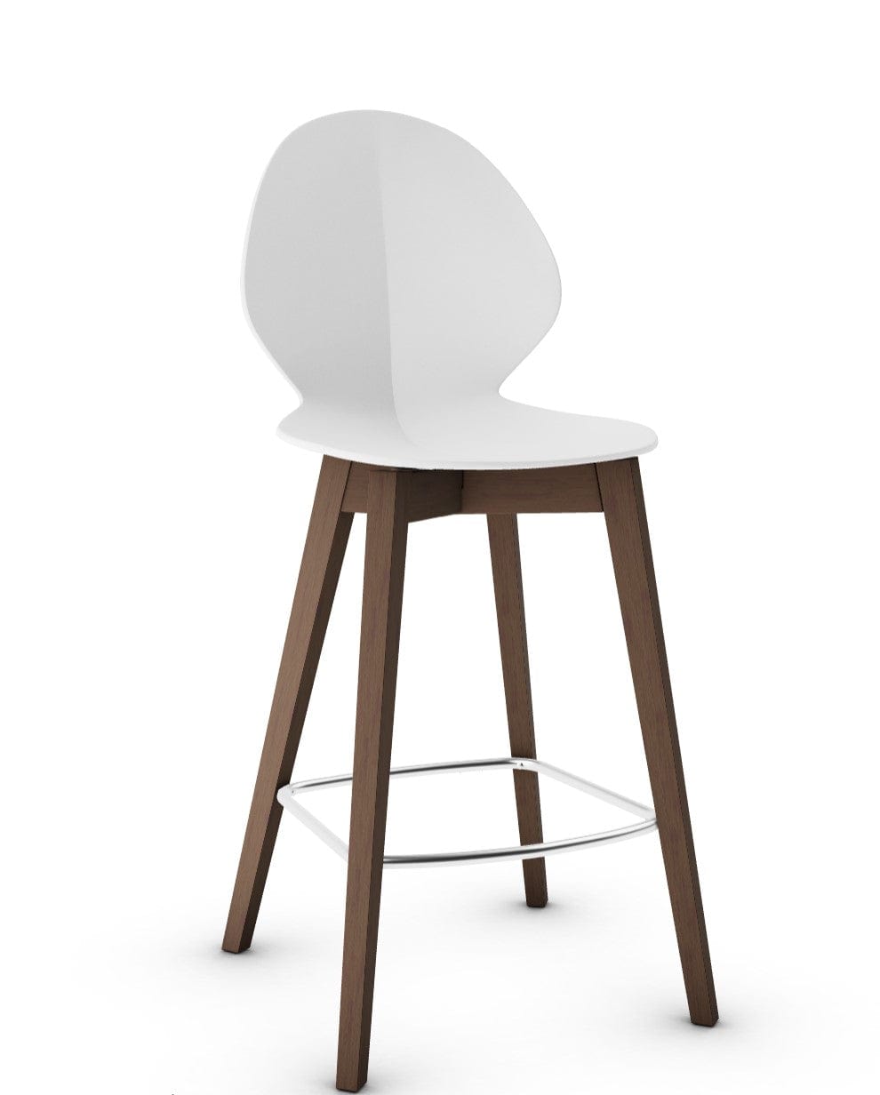 Calligaris kruk - Basil (Houten poten) CS1495 met polypropyleen zitting en houten poten-43