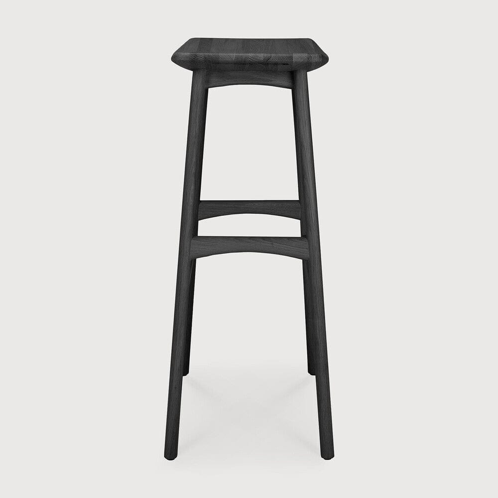 Tabouret de Bar Ethnicraft Osso en intérieur en Chêne, Chêne Noir et Teck Brun-16