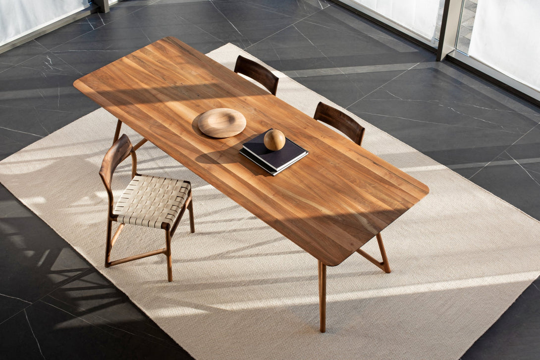 Chaise Gazzda Fawn en chêne ou noyer massif avec assise en coton tressé blanc ou noir-18