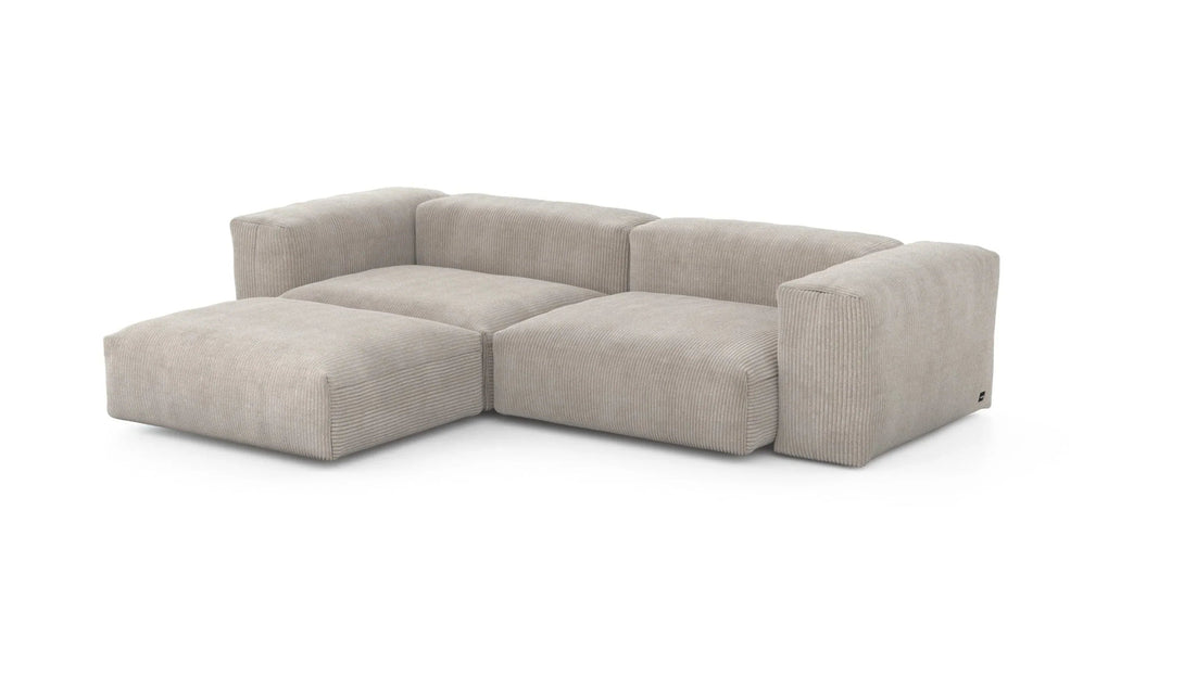 Canapé Vetsak - Chaise Longue Three Module Sofa en tissu - Zetel - Bank-4