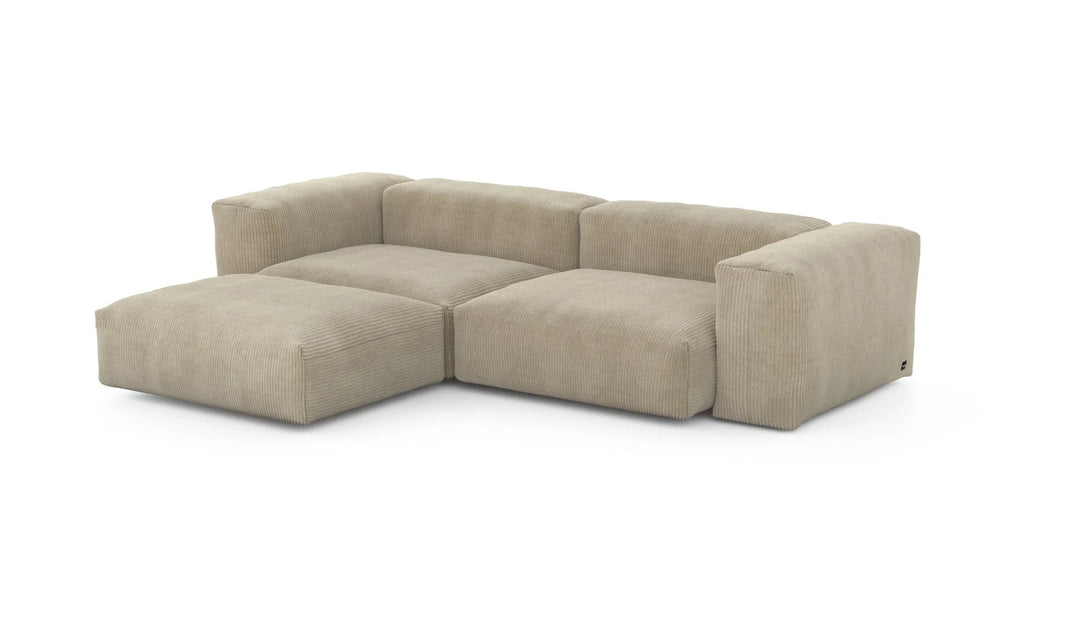 Canapé Vetsak - Chaise Longue Three Module Sofa en tissu - Zetel - Bank-6