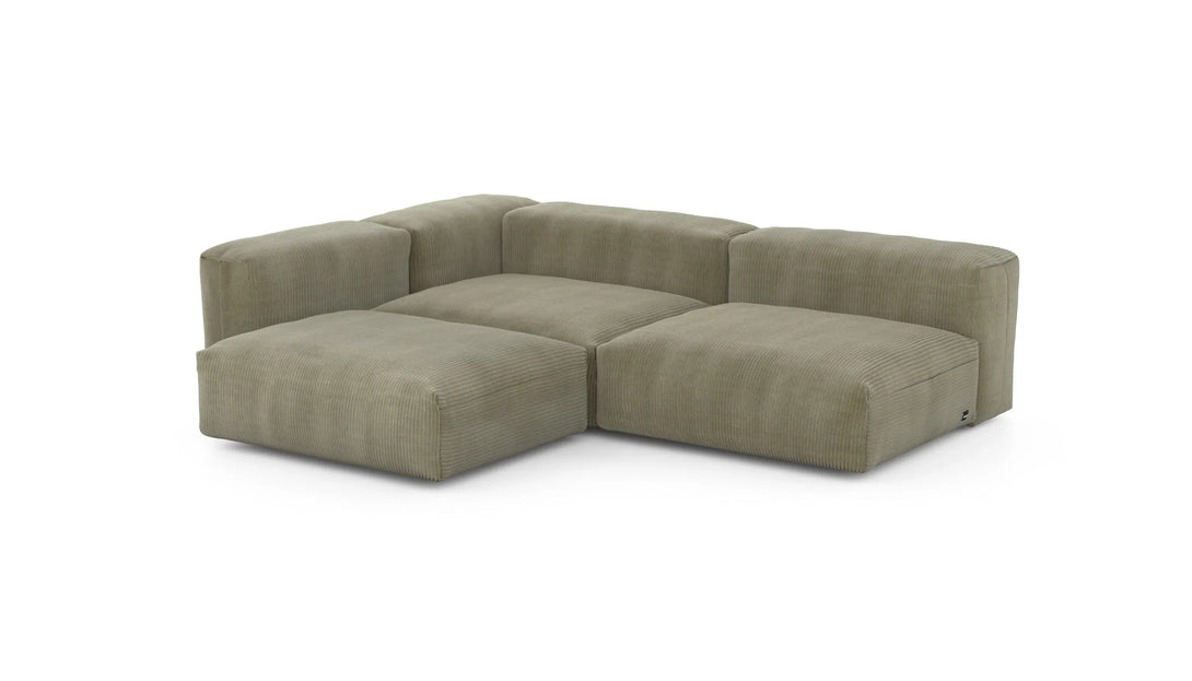 Canapé d'angle Vetsak - Three Module Sofa en tissu - Zetel - Bank-10