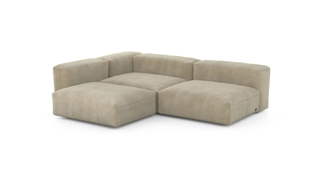 Canapé d'angle Vetsak - Three Module Sofa en tissu - Zetel - Bank-5