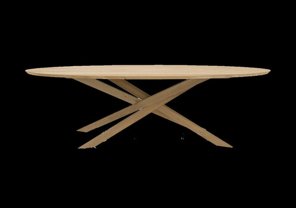 Table ovale Ethnicraft - Mikado chêne